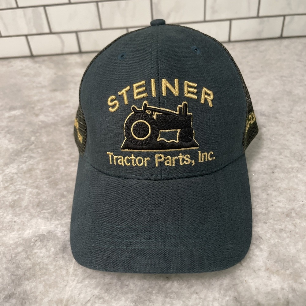 Vintage Steiner Tractor Hat Green‎ Mens Snapback Cap Mesh Retro Farm Life